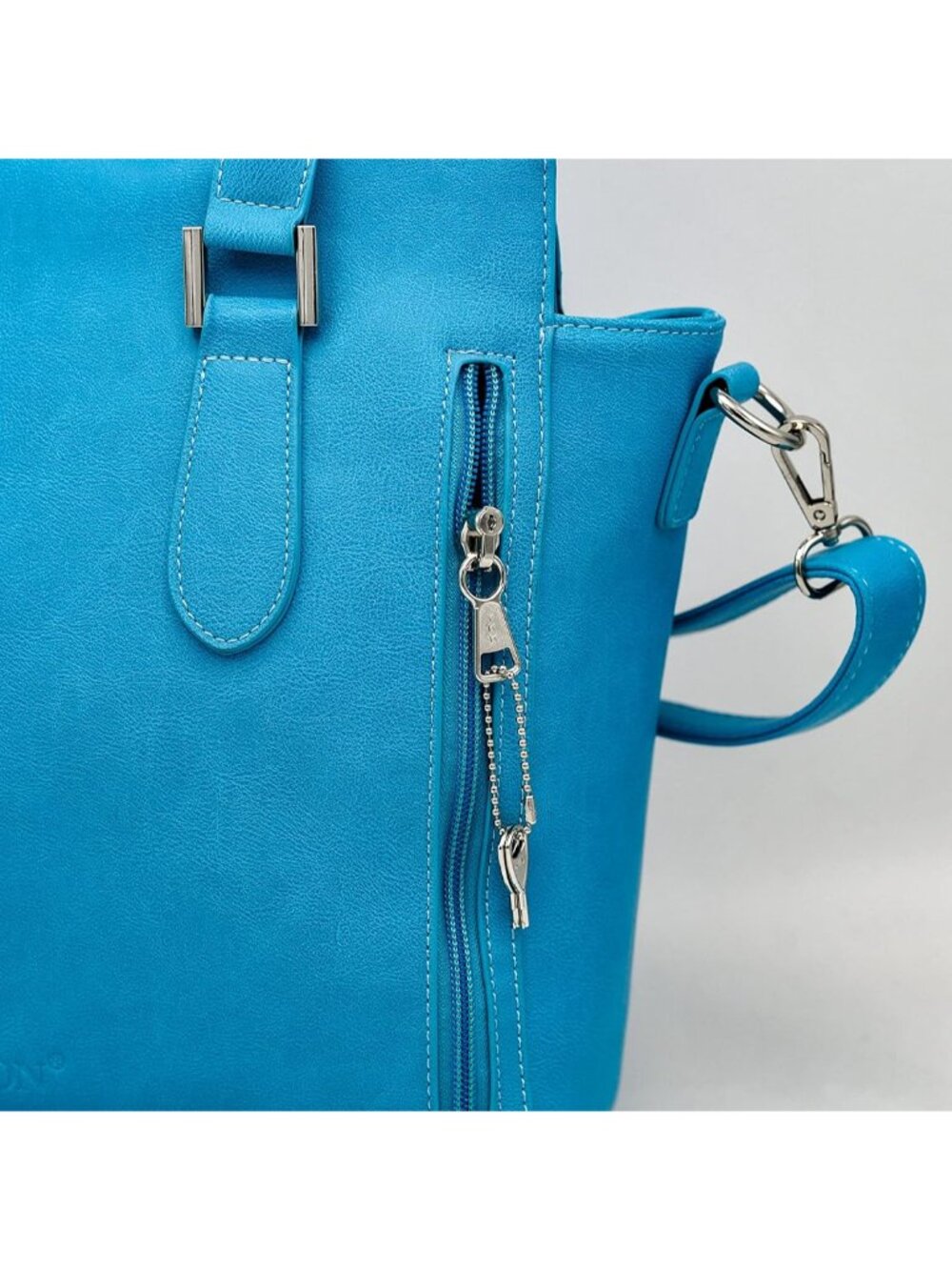 Conceal Carry Tote Bag - Large & Fashionable Purses for Women with Multiple Pock - Picture 8 of 9